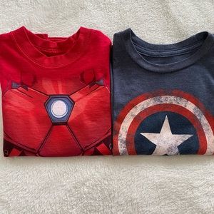 Marvel Kids Tee Shirts Bundle XS